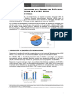 Estadistica Preliminar Del SE - Enero 2016