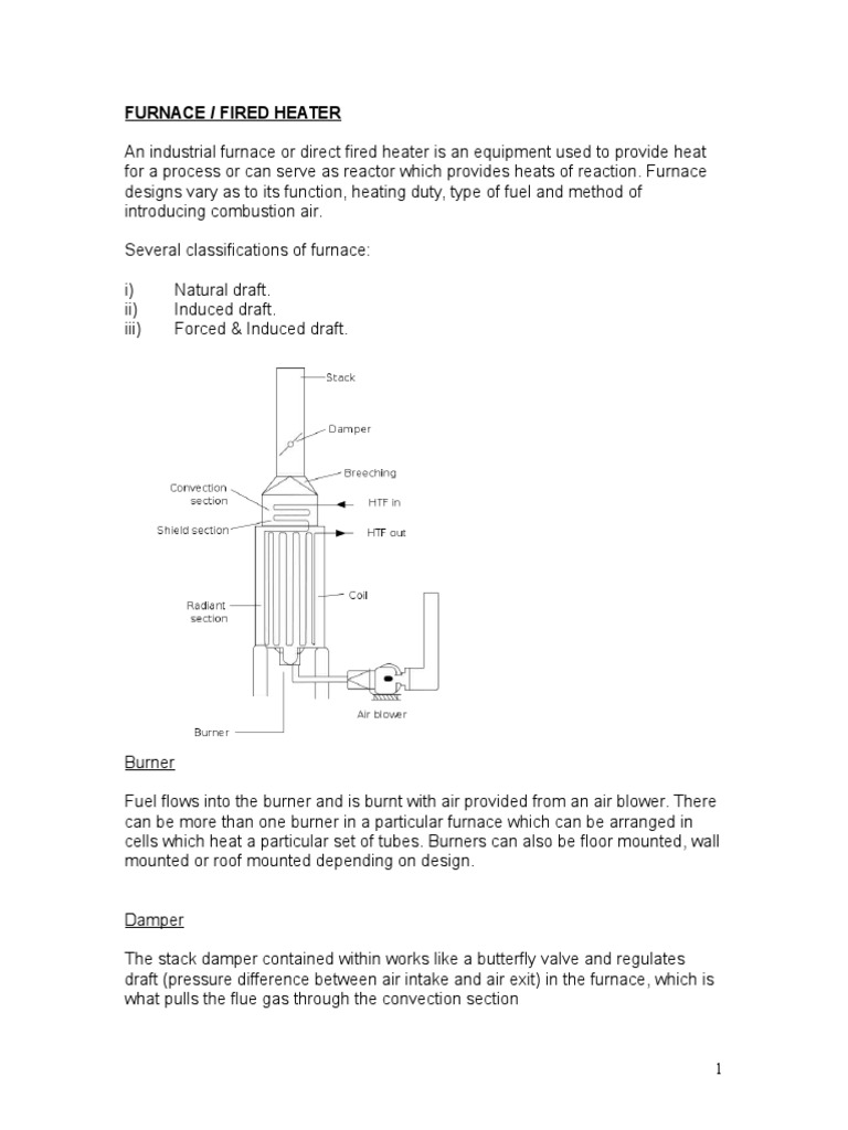 Furnace or Fired Heater 3 | PDF | Furnace | Heat Transfer