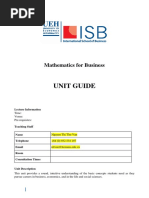 Syllabus - Math For Business - BBus - Nguyen Thi Thu Van PDF