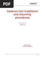 Cadence Tool Installation and Mounting Commercial