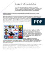 Legal:: El Importante Papel de La Procuradur?a Fiscal