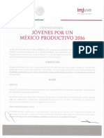 Convocatoria Jovenes Por Un m Xico Productivo 2016 Dgop-imjuve Vf