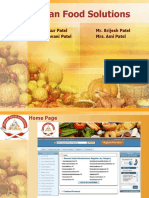 Intro Indian Food Solutions Portal