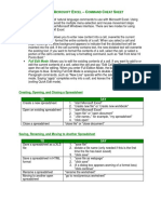 Dragon For Excel Cheat Sheet