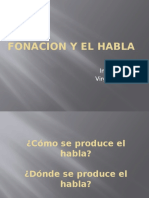 Fonacion y El Habla