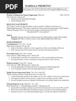 Resume - Isabella Premont