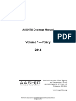 Volume 1-Policy 2014: AASHTO Drainage Manual