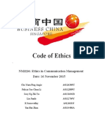 Code of Ethics: NM3236: Ethics in Communication Management Date: 16 November 2015