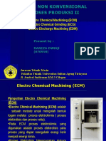 Electro Chemical Machining (ECM) Electro Chemical Grinding (ECG) Electro Discharge Machining (EDM)