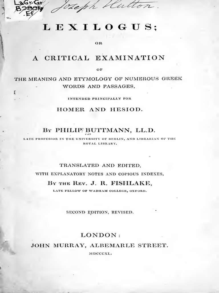 Thesis greek etymology picture