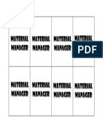 Material Manager
