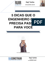 5 Dicas Que o Engenheiro Civil Precisa Passar para Você