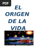 Reseña Del Libro: "El Origen de La Vida" de Antonio Lazcano | PDF ...