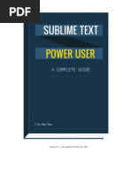 Sublime Text Power USER