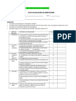 Pauta de Evaluación de Disertación