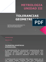 Metrologia Unidad III Tolerancias Geométricas