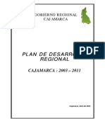 Cajamarca - Plan - Regional - 2003 - 2011 - Final PDF
