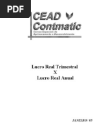 Contabilidade - Lucro Real Trimestral