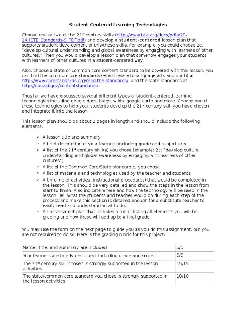 Elrn 385 - Edtech Lesson Plan 1 | PDF | Lesson Plan | Educational ...