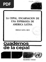 La Cepal Encarnacion de Una Esperanza en America Latina