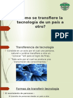 Cómo Se Transfiere La Tecnología de Un Pais A Otro