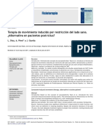 2011 Terapia de Movimiento Inducido Por Restricción Del Lado Sano. Alternativa en Pacientes Post-Ictus