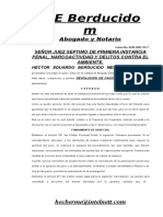 67 Defensa Solicita Devolucion de Caucion Economica Agosto 31 06