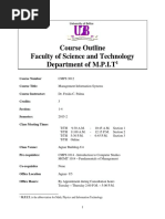 Management Information Systems Course Syllabus