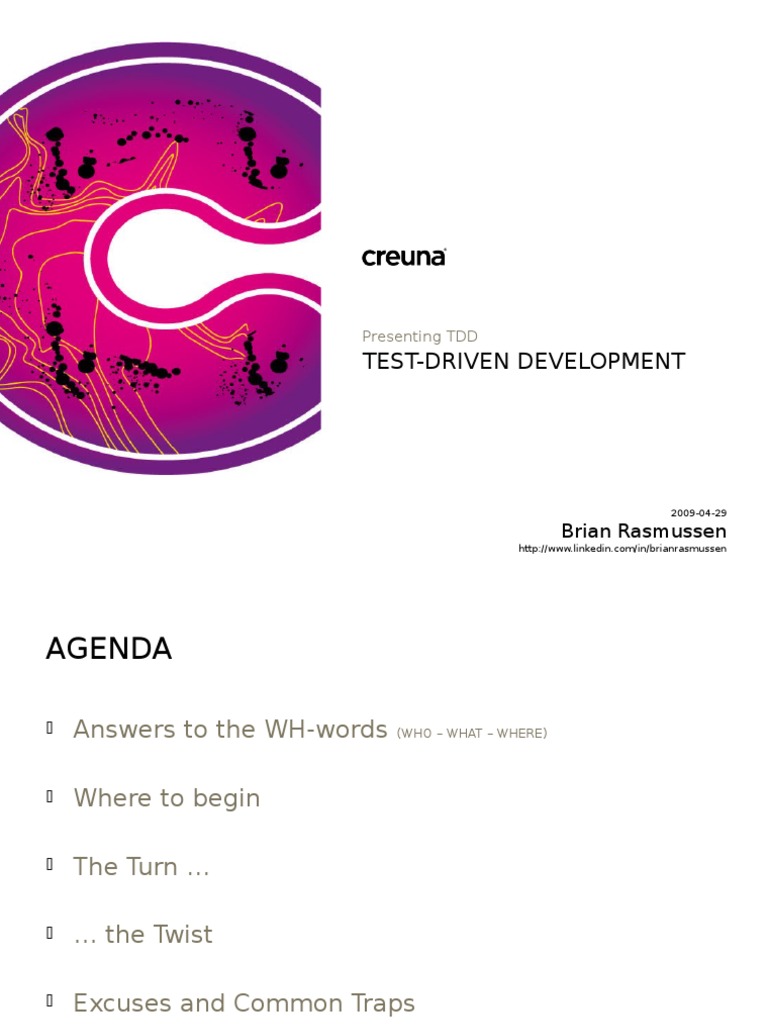 Test-Driven Development: Brian Rasmussen | PDF | Test Driven ...