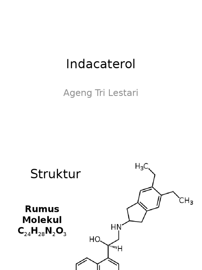 Indacaterol | PDF | Penyakit Paru Obstruktif Kronis | Asma