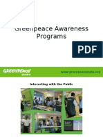 Greenpeace Awareness Programs