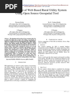 Development of Web Based Rural Utility System Using Open Source Geospatial Tool