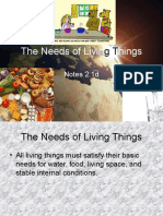 2 1d The Needs of Living Things