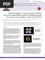 Metal Organic Frameworks (Mofs) :: Time For A Breakthrough in Material Supply