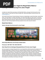 Pengiriman Jam Adzan Digital Ke Masjid Baitul Makmur Jabungan Kota Semarang Prov.jawa Tengah