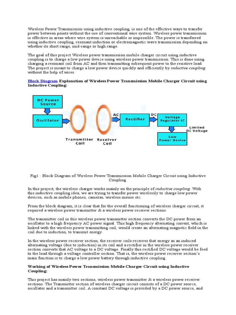 Inductive Coupling for Wireless Charging | PDF | Inductor | Inductance