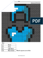 Diamond Armor Advanced Division: Key: 1,2 Black 3,4 Gray 5,6 Light Blue 7,8 Blue Green Blank Squares Are White