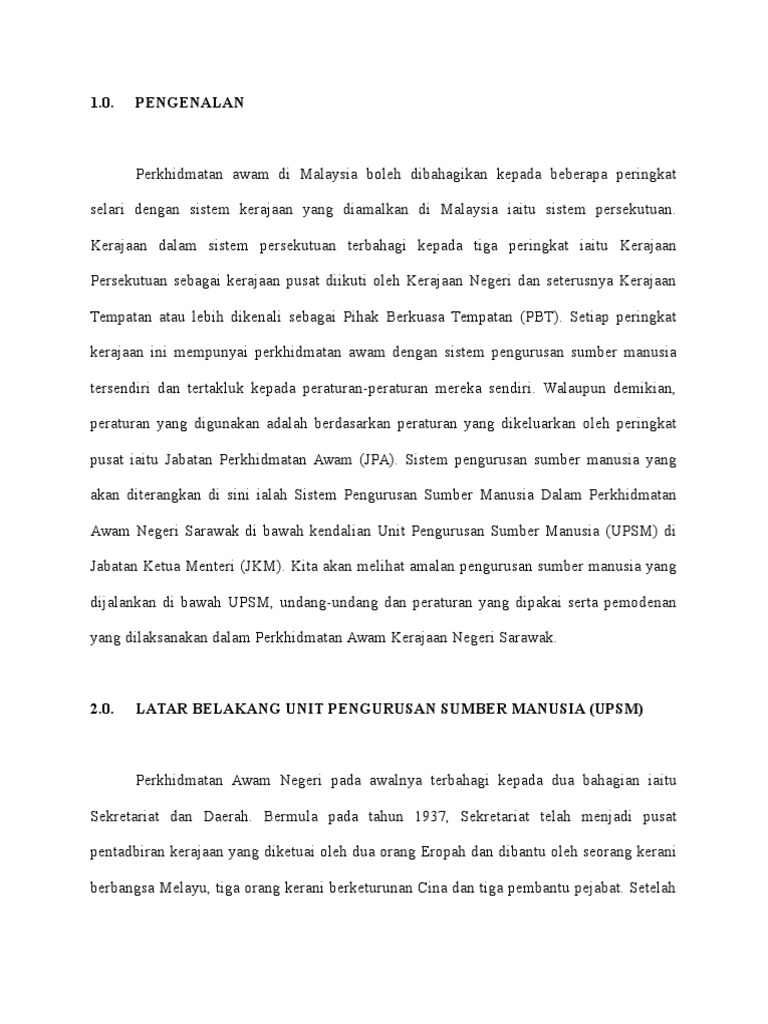Tugasan Pengurusan Sumber Manusia Dalam Sektor Awam Pdf