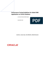 Performance Tuning Guidelines for Siebel on Oracle Database December 2010