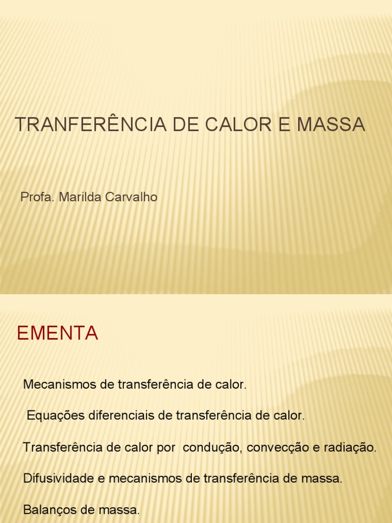 Fundamentos de Transferência de Calor e Massa | PDF | Condução térmica ...