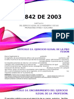 LEY 842 DE 2003