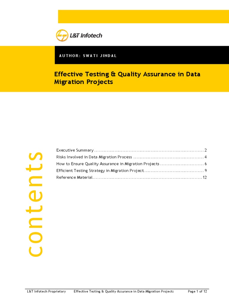 Data Migration QA Strategies Explained | PDF | Metadata | Databases