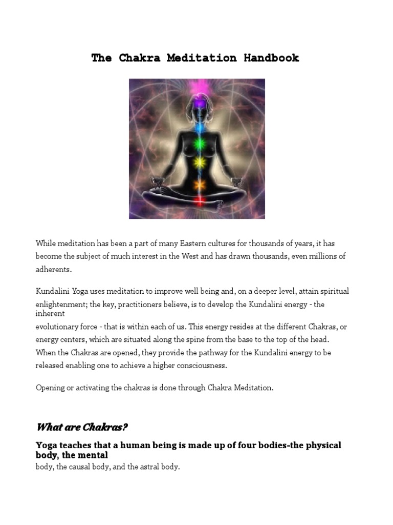 Chakra Meditation Techniques Explained | PDF | Self-Improvement