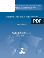 Calibração de Balança de Pressão