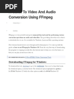 A Guide To Video and Audio Conversion Using FFmpeg