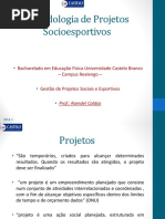 Aula Graduação Metodologia de Projetos Socioesportivos