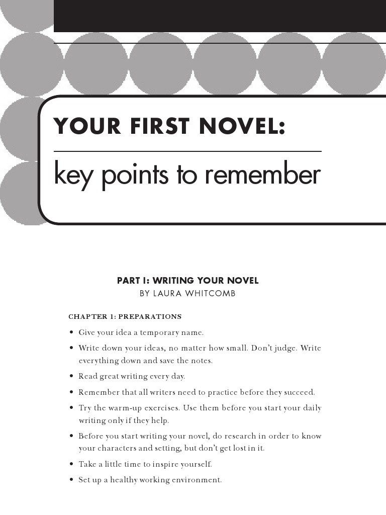 Writing and Publishing Your First Novel | PDF | Narration | Semiotics