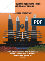 Buku Laplit 2015 Pengkajian Tentang Kedudukan Hakim Sebagai Pejabat Negara