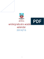 Mmadikolo Undergraduate Academic Calendar 2014-2015 PDF
