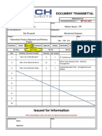 Document Transmittal: Issued For Information